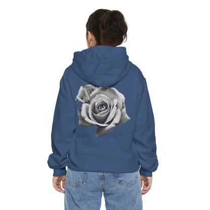 BLANC ON BLACK CLEAR ROSE HOODIE