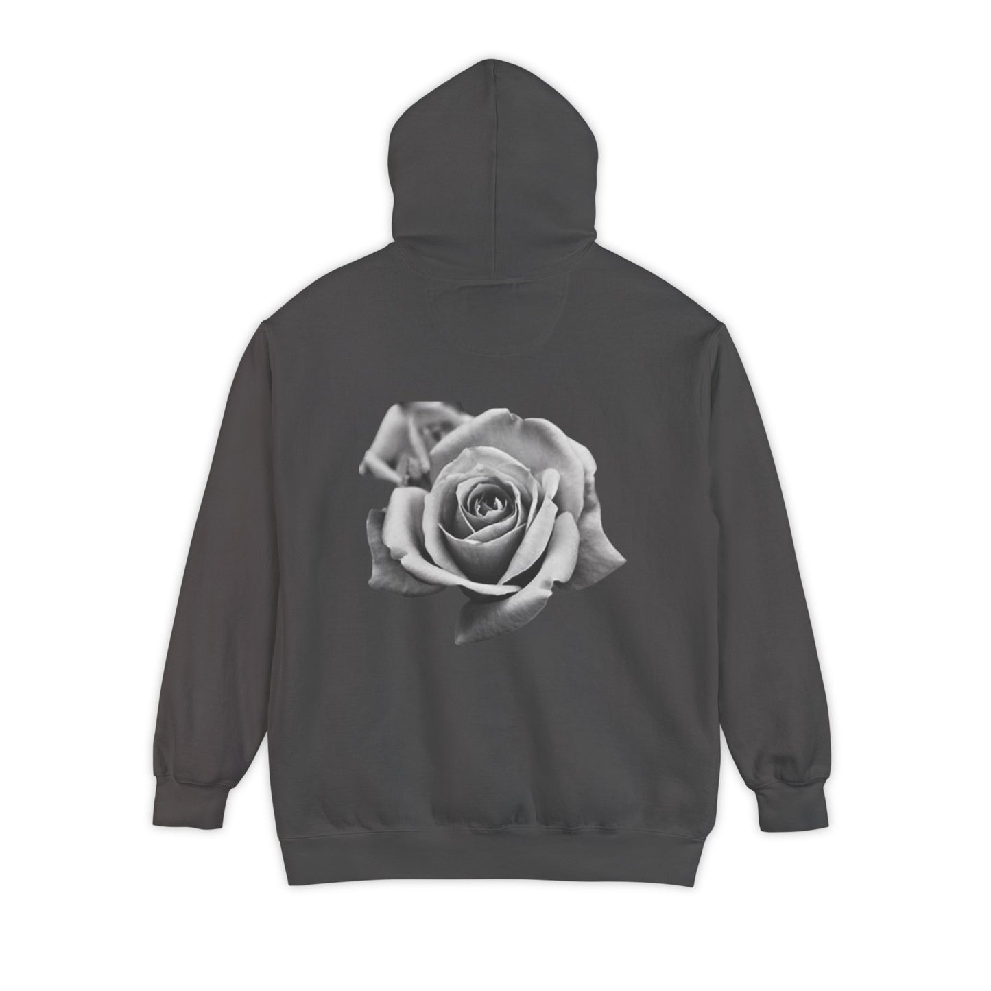 BLANC ON BLACK CLEAR ROSE HOODIE