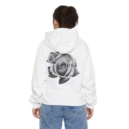 BLANC ON BLACK CLEAR ROSE HOODIE