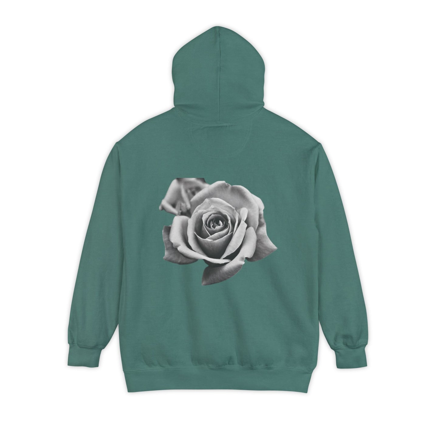 BLANC ON BLACK CLEAR ROSE HOODIE