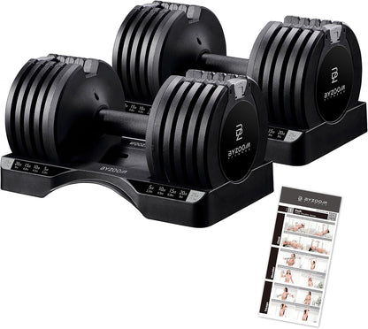 Adjustable Dumbbell Set (12.5/25 lbs) - Versatile Weight Training Solution for Home Gym, Ideal and customized for anyone