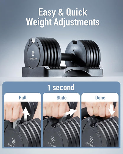 Adjustable Dumbbell Set (12.5/25 lbs) - Versatile Weight Training Solution for Home Gym, Ideal and customized for anyone